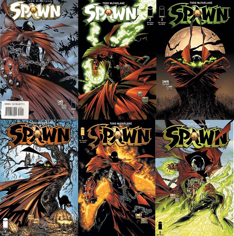 Spawn 1-6. (Todd McFarlane, Greg Capullo, 2016, a magyar füzetek) Spawn 1-6. (Todd McFarlane, Greg Capullo, 2016, a magyar füzetek)