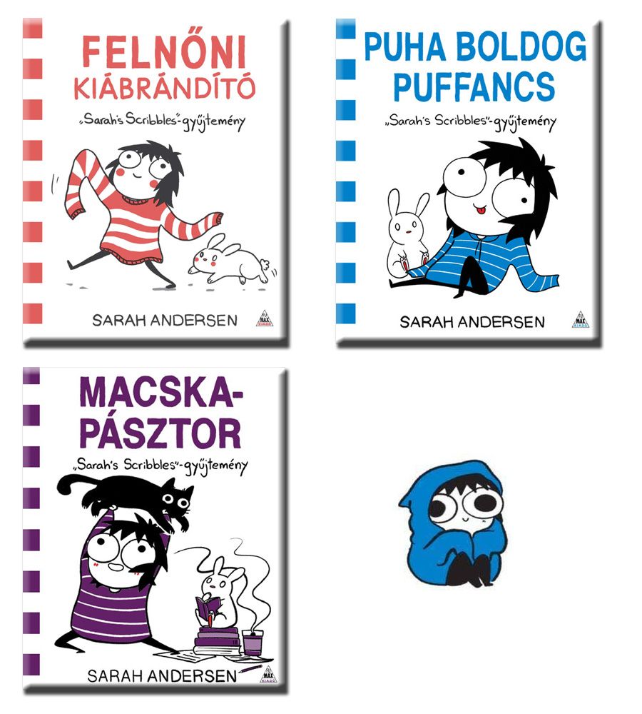 Sarah Andersen akciós csomag: Felnőni kiábrándító, Puha boldog puffancs, Macskapásztor Sarah Andersen akciós csomag: Felnőni kiábrándító, Puha boldog puffancs, Macskapásztor