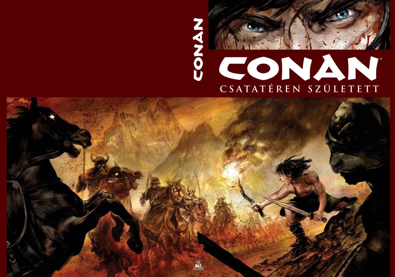 SZÉPSÉGHIBÁS LIMITÁLT Conan-gyűjtemény: Csatatéren született és más történetek keménytáblás képregény UTOLSÓ DARABOK SZÉPSÉGHIBÁS LIMITÁLT Conan-gyűjtemény: Csatatéren született és más történetek keménytáblás képregény UTOLSÓ DARABOK