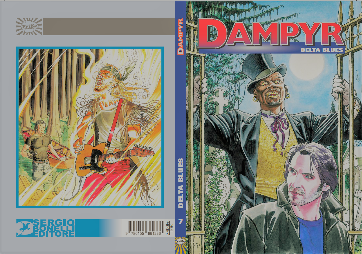 Dampyr 7.: Delta Blues fekete-fehér képregény (fumetti) 