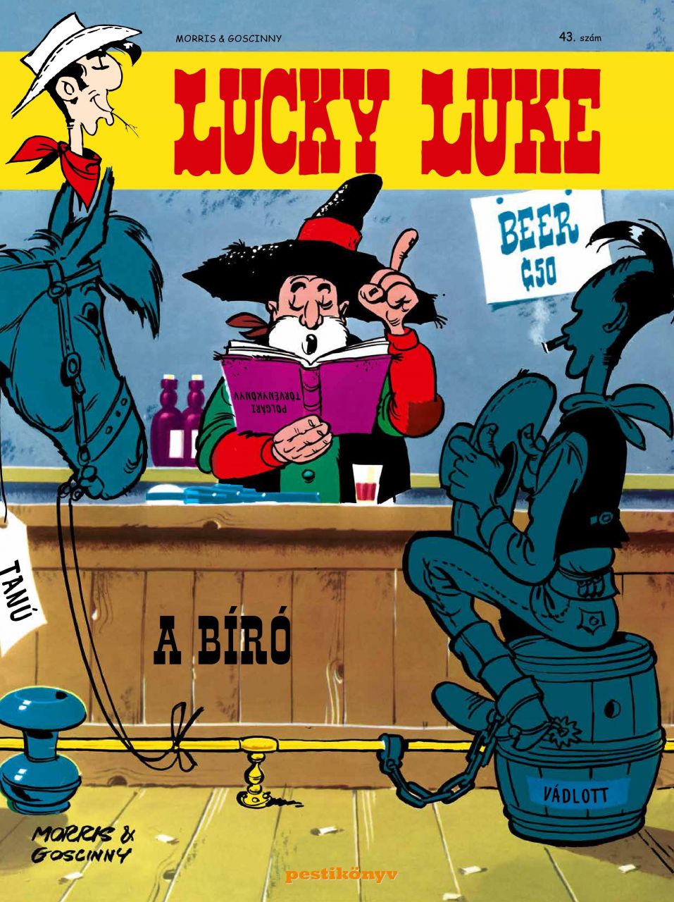 Lucky Luke 43 - A bíró puhatáblás képregény 