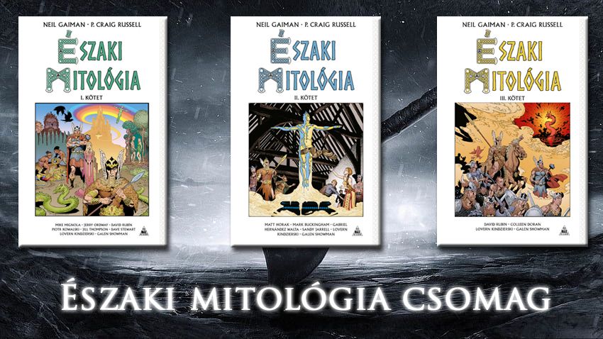 Neil Gaiman teljes Északi mitológia képregény csomagja 